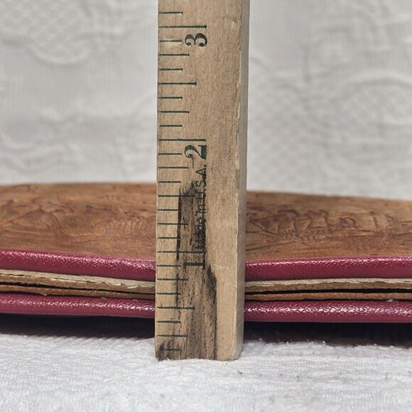 Egyptian Handmade Vintage Leather Bifold Organizer Document Holder Boho Business - Picture 11 of 11